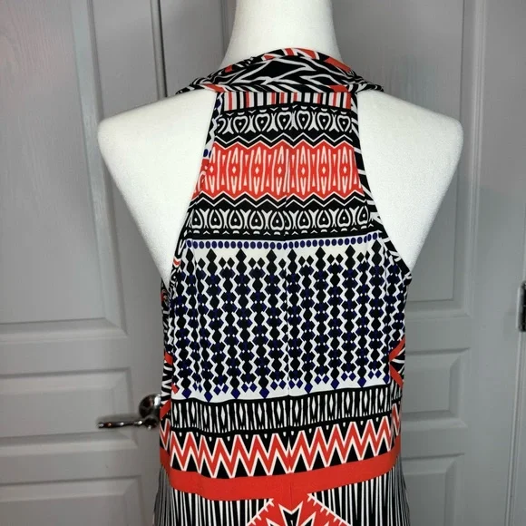 Nine West Racerback Abstract Print Maxi Dress - Picture 4 of 8